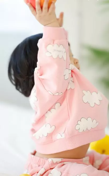 Party Kids - Korean Baby Fashion - #babyfashion - Cloud Top Bottom Set