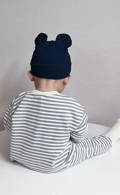 Party Kids - Korean Baby Fashion - #babyoninstagram - Merba Open Bodysuit with Hat - 7