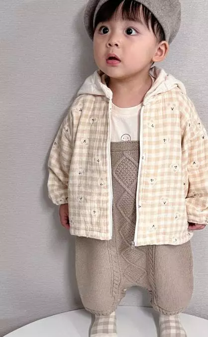 Party Kids - Korean Baby Fashion - #babyootd - Bear Hoody Jumper - 5