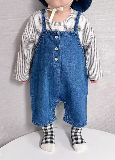 Party Kids - Korean Baby Fashion - #babyoutfit - Bonbon Overalls - 2