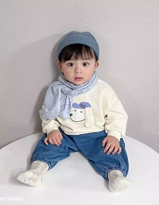 Party Kids - Korean Baby Fashion - #babywear - Puppy Sweatshirt - 6