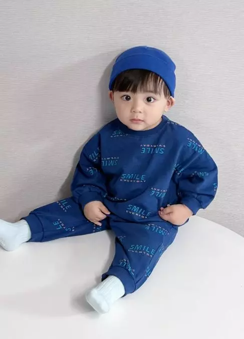 Party Kids - Korean Baby Fashion - #onlinebabyboutique - Smile Top Bottom Set - 6