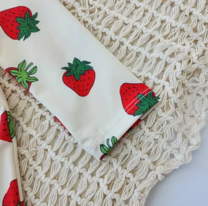 Party Kids - Korean Baby Fashion - #onlinebabyshop - Strawberry Rashguard Hat Set - 3