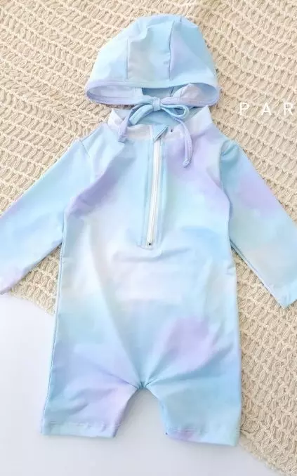 Party Kids - Korean Baby Fashion - #onlinebabyshop - Bobos Rashguard Hat Set - 2