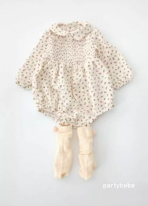 Party Kids - Korean Baby Fashion - #onlinebabyshop - Baby Bell Flower Bodysuit - 8