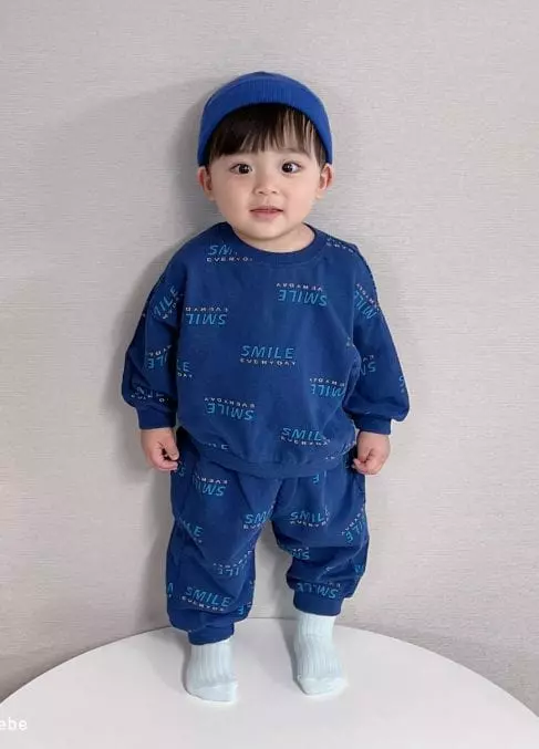 Party Kids - Korean Baby Fashion - #smilingbaby - Smile Top Bottom Set - 8