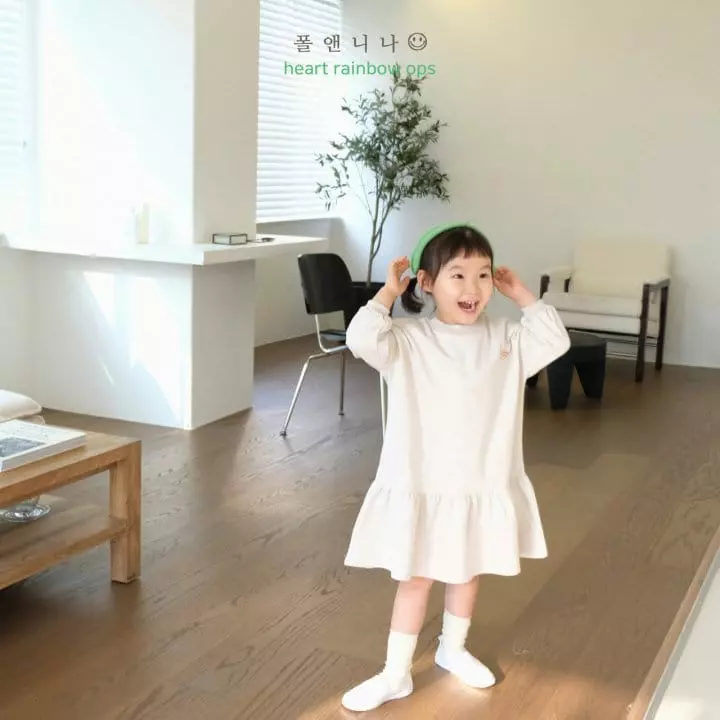 Paul & Nina - Korean Children Fashion - #childofig - Heart Rainbow One-pice - 11