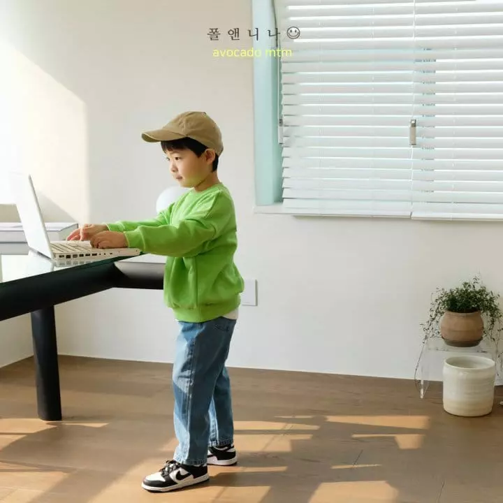 Paul & Nina - Korean Children Fashion - #childofig - Avocado Sweatshirt - 8