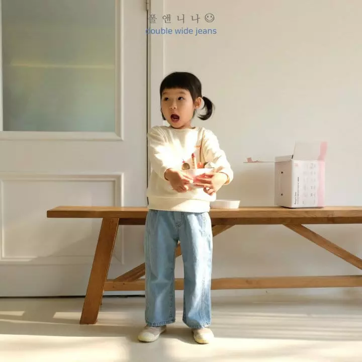 Paul & Nina - Korean Children Fashion - #fashionkids - Double Wide Jeans