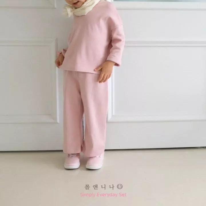Paul & Nina - Korean Children Fashion - #fashionkids - Simply Everyday Top Bottom Set - 4
