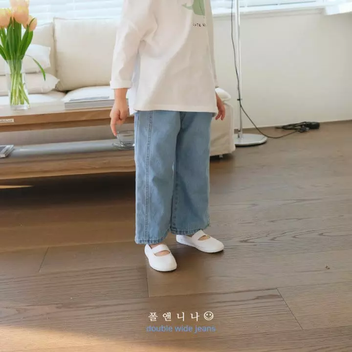 Paul & Nina - Korean Children Fashion - #kidsshorts - Double Wide Jeans - 2