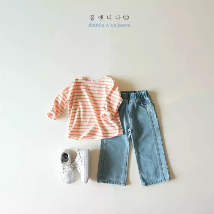 Paul & Nina - Korean Children Fashion - #kidsshorts - Just Pretty Stirpes Tee - 9