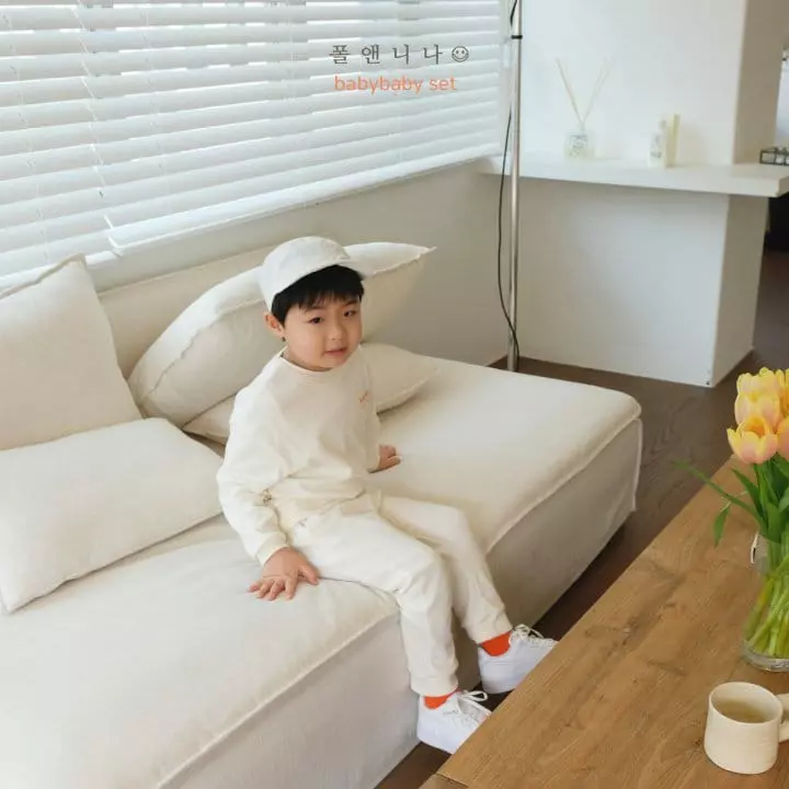 Paul & Nina - Korean Children Fashion - #prettylittlegirls - Baby Top Bottom Set - 2