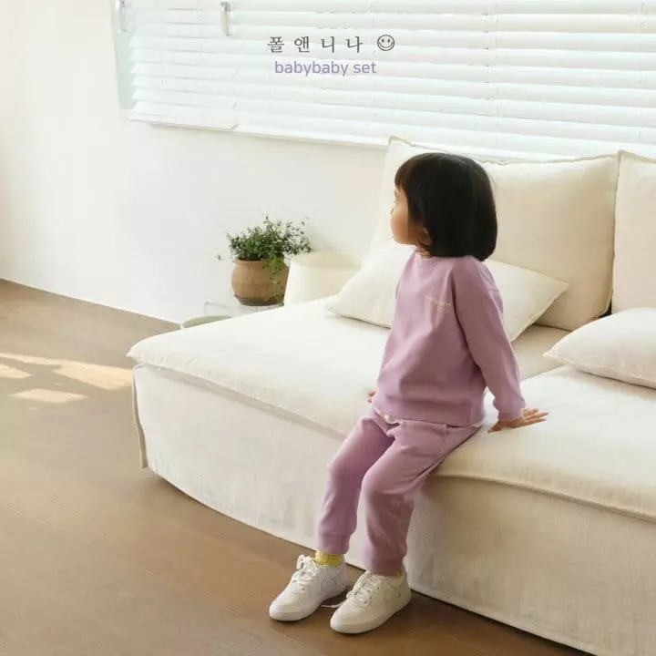 Paul & Nina - Korean Children Fashion - #todddlerfashion - Baby Top Bottom Set - 3