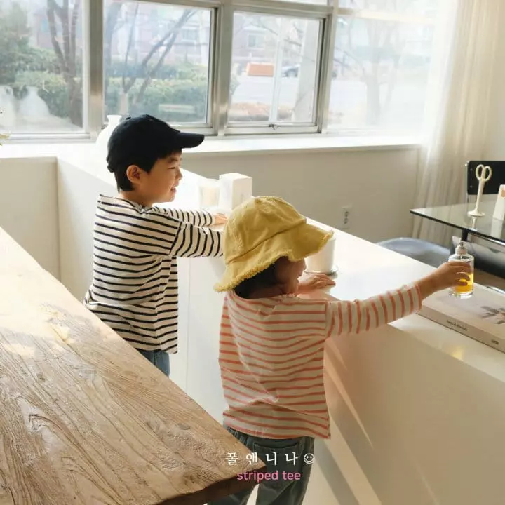 Paul & Nina - Korean Children Fashion - #toddlerclothing - Just Pretty Stirpes Tee - 2