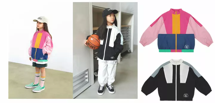 Peach-Cream - Korean Junior Fashion - #Kfashion4kids - Slic Windbreaker