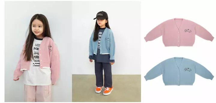 Peach-Cream - Korean Junior Fashion - #prettylittlegirls - Noid Knit Cardigan
