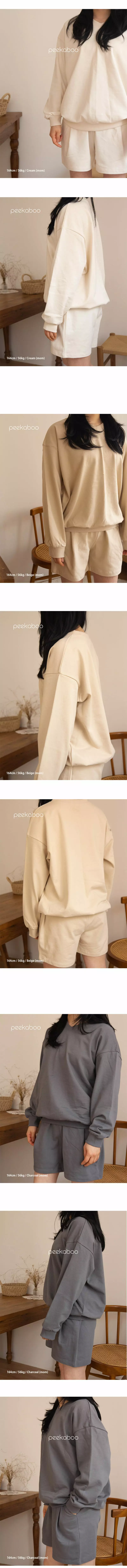 Peekaboo - Korean Women Fashion - #shopsmall - V Top Bottom Set Mom - 4