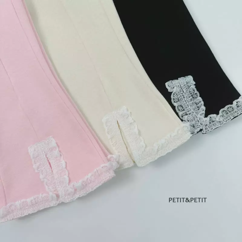 Petit & Petit - Korean Children Fashion - #Kfashion4kids - Slit Lace Pants - 5