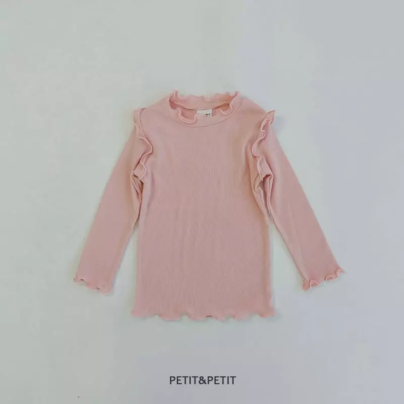 Petit & Petit - Korean Children Fashion - #childofig - Frill Terry Tee - 3