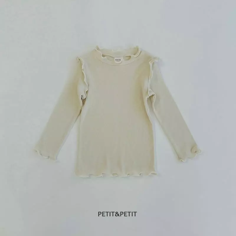 Petit & Petit - Korean Children Fashion - #childofig - Frill Terry Tee - 4