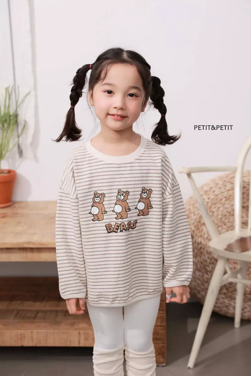 Petit & Petit - Korean Children Fashion - #childrensboutique - Three Bear Piping Tee - 3