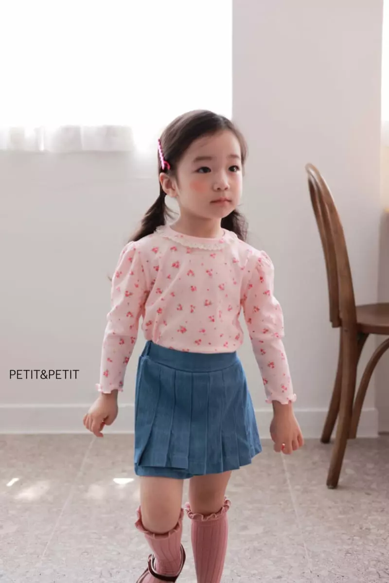 Petit & Petit - Korean Children Fashion - #designkidswear - Dneim Skirt Pants - 11