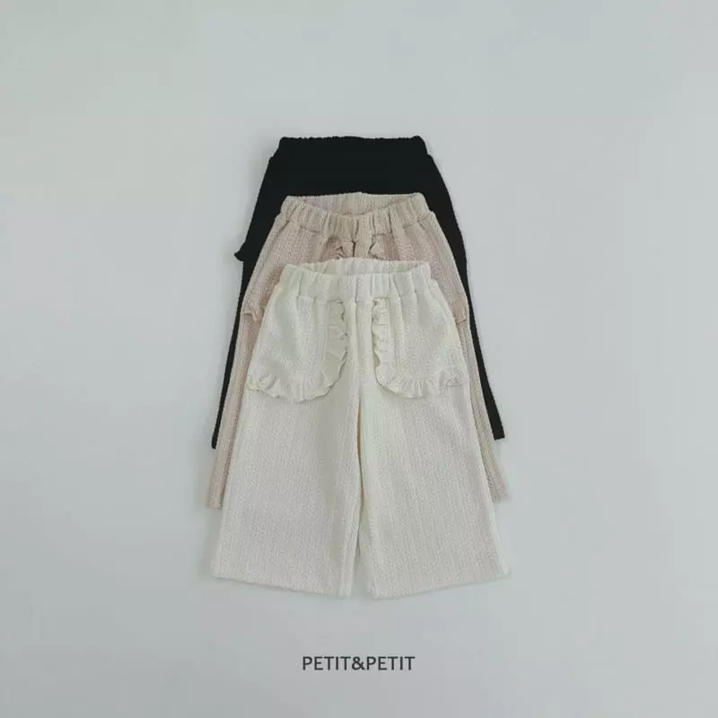 Petit & Petit - Korean Children Fashion - #designkidswear - Pocket Frill Pants