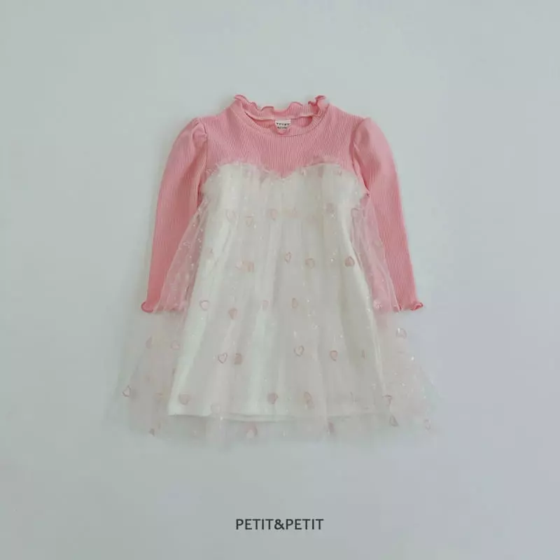 Petit & Petit - Korean Children Fashion - #designkidswear - Heart Lace One-piece - 12