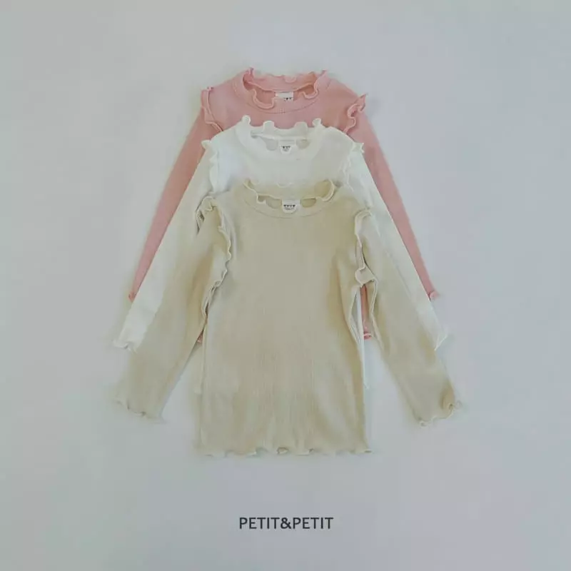 Petit & Petit - Korean Children Fashion - #fashionkids - Frill Terry Tee - 7