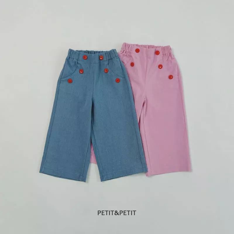 Petit & Petit - Korean Children Fashion - #discoveringself - Button Pants - 4