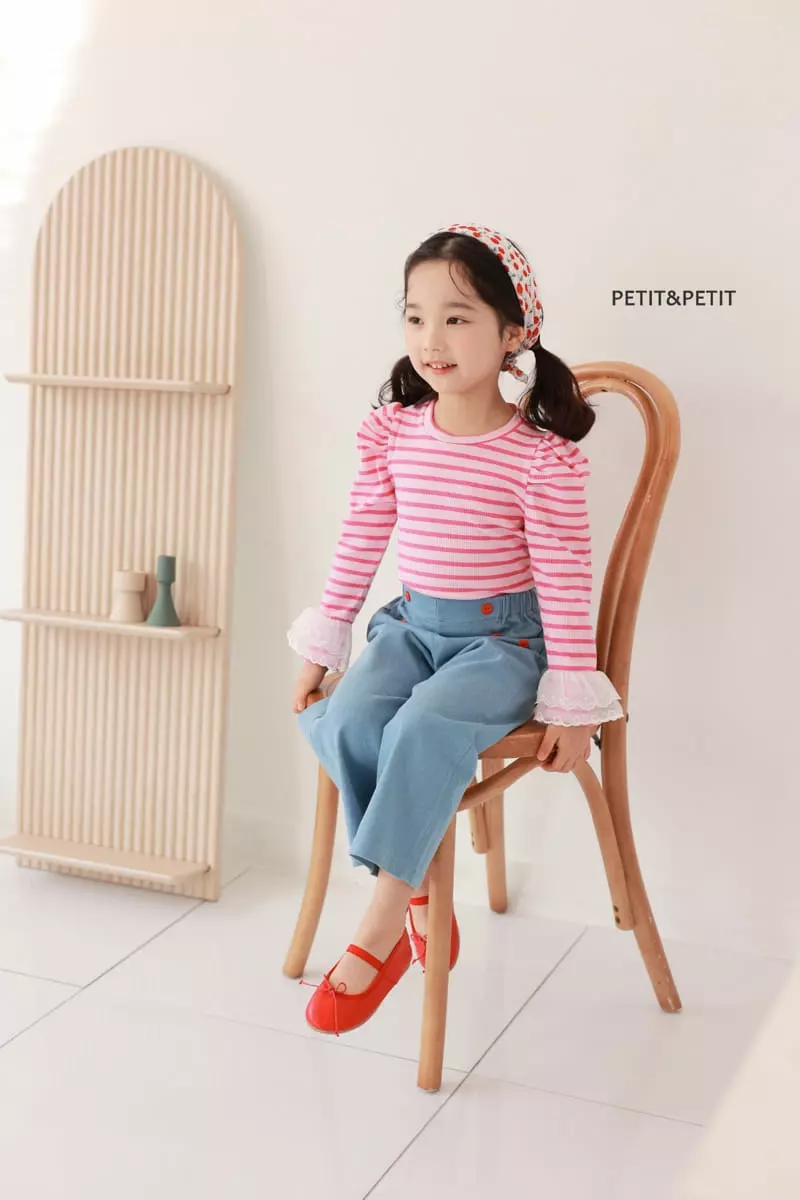 Petit & Petit - Korean Children Fashion - #kidsshorts - Juicy Lace Tee - 3
