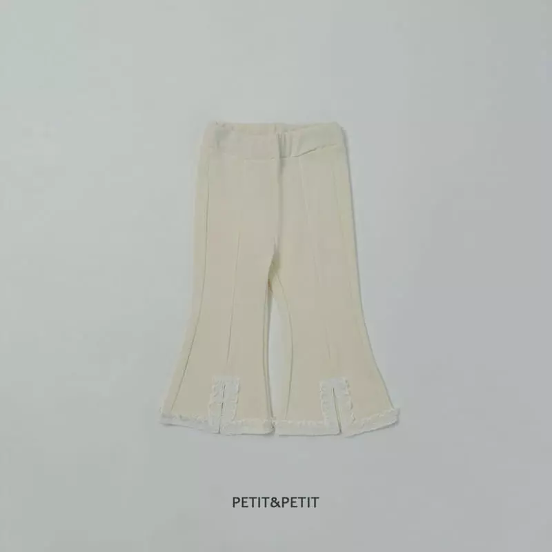 Petit & Petit - Korean Children Fashion - #kidsshorts - Slit Lace Pants - 2