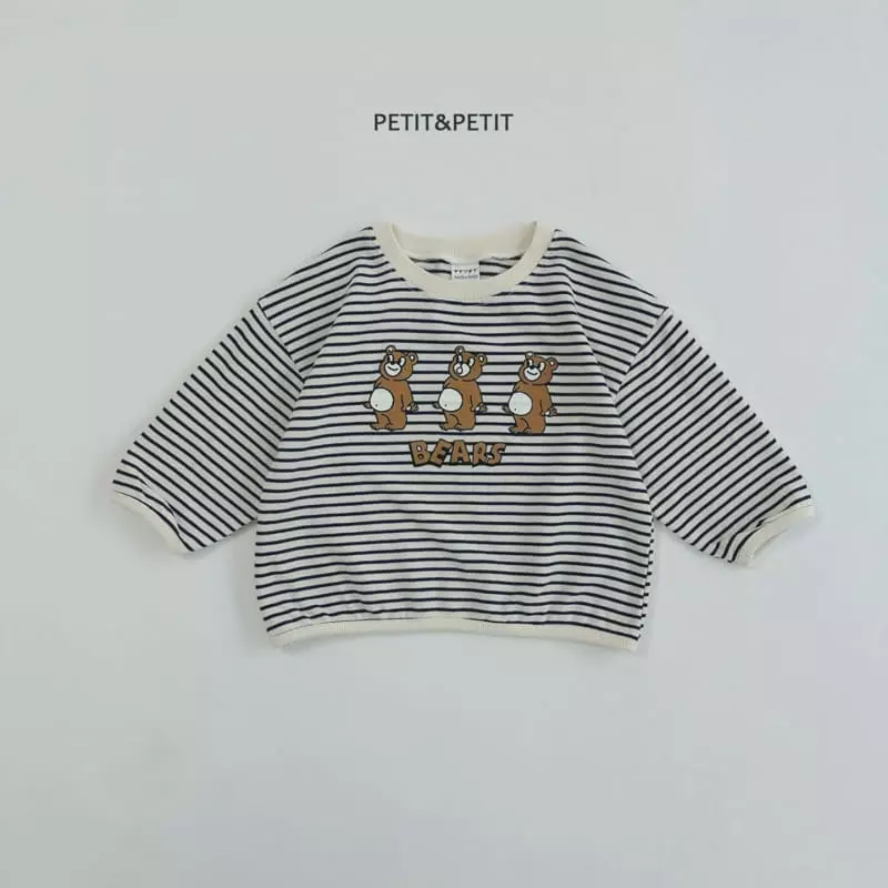 Petit & Petit - Korean Children Fashion - #kidsstore - Three Bear Piping Tee - 8