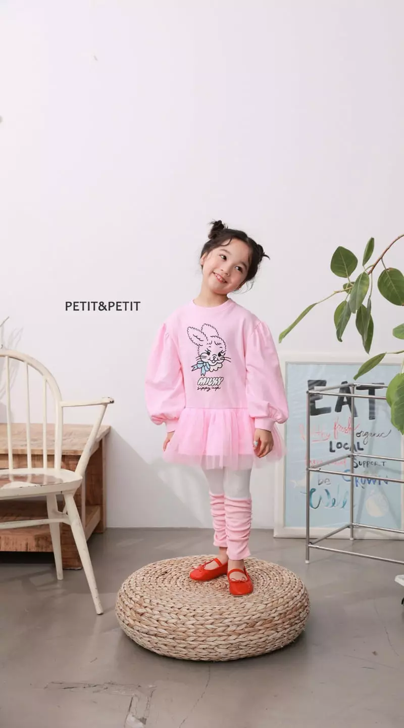 Petit & Petit - Korean Children Fashion - #prettylittlegirls - Barnie Sha Long Tee - 2