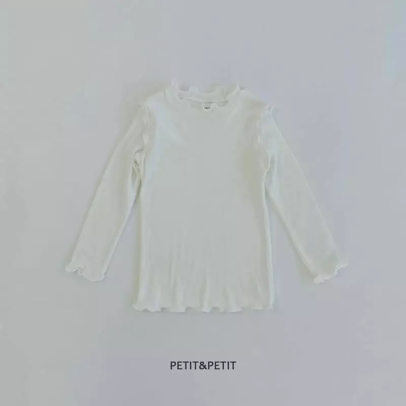 Petit & Petit - Korean Children Fashion - #stylishchildhood - Frill Terry Tee - 2