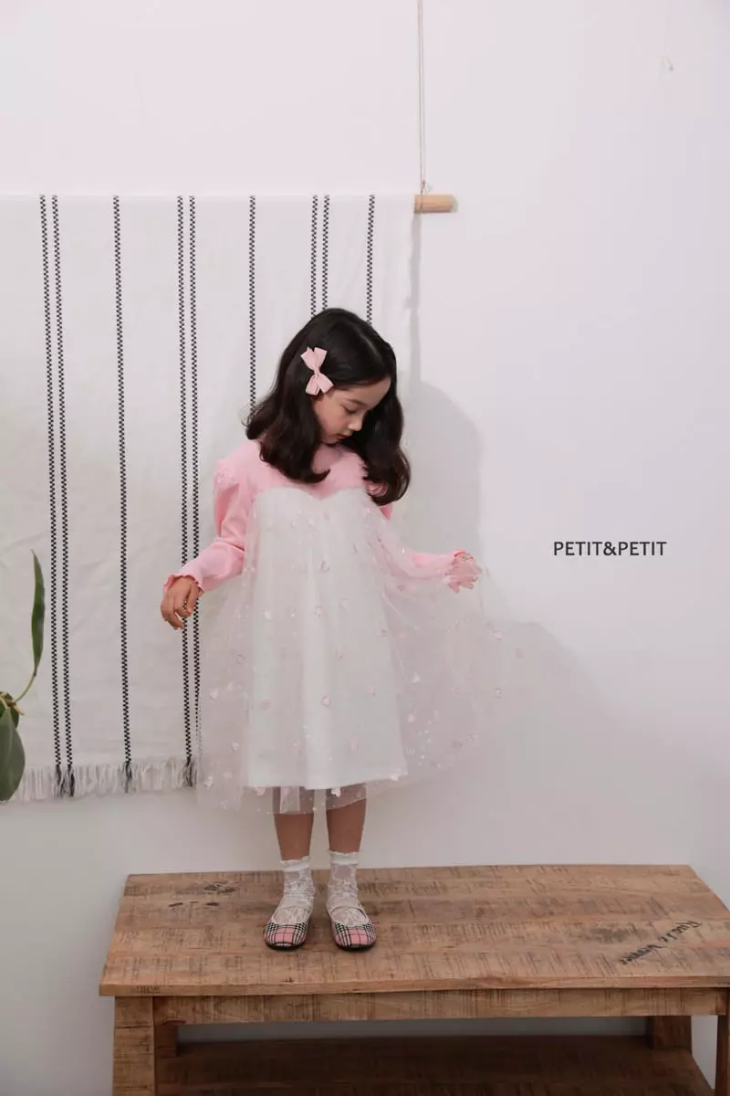Petit & Petit - Korean Children Fashion - #stylishchildhood - Heart Lace One-piece - 9