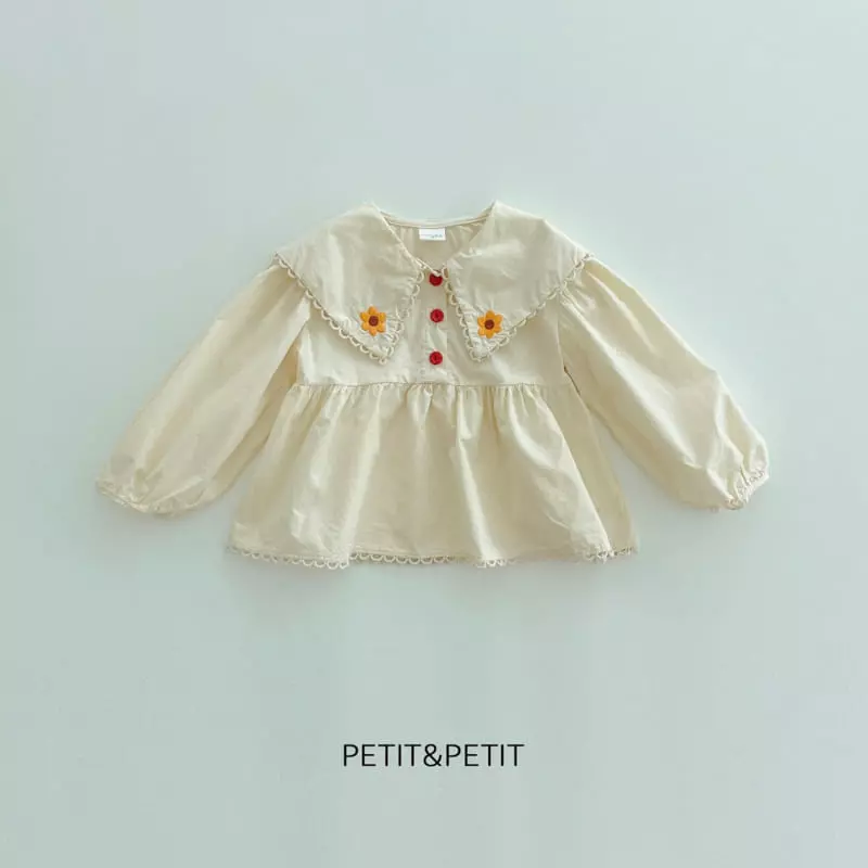 Petit & Petit - Korean Children Fashion - #todddlerfashion - Embrodiery Blouse - 12