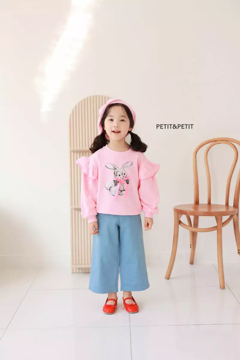 Petit & Petit - Korean Children Fashion - #todddlerfashion - Ribbon Rabbit Swaetshirt - 6