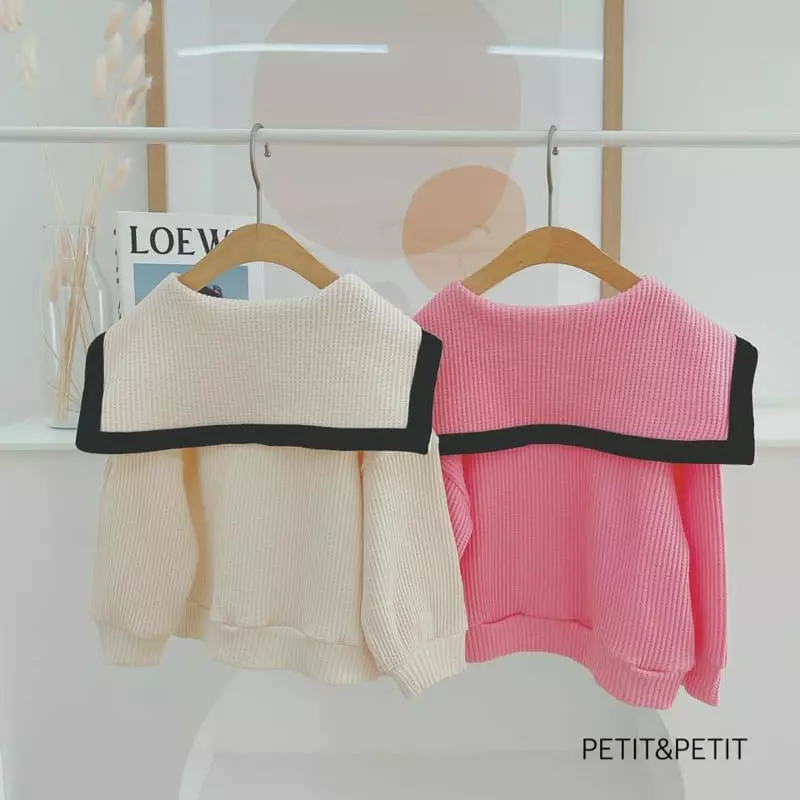 Petit & Petit - Korean Children Fashion - #toddlerclothing - Waffle Sailor Tee - 3