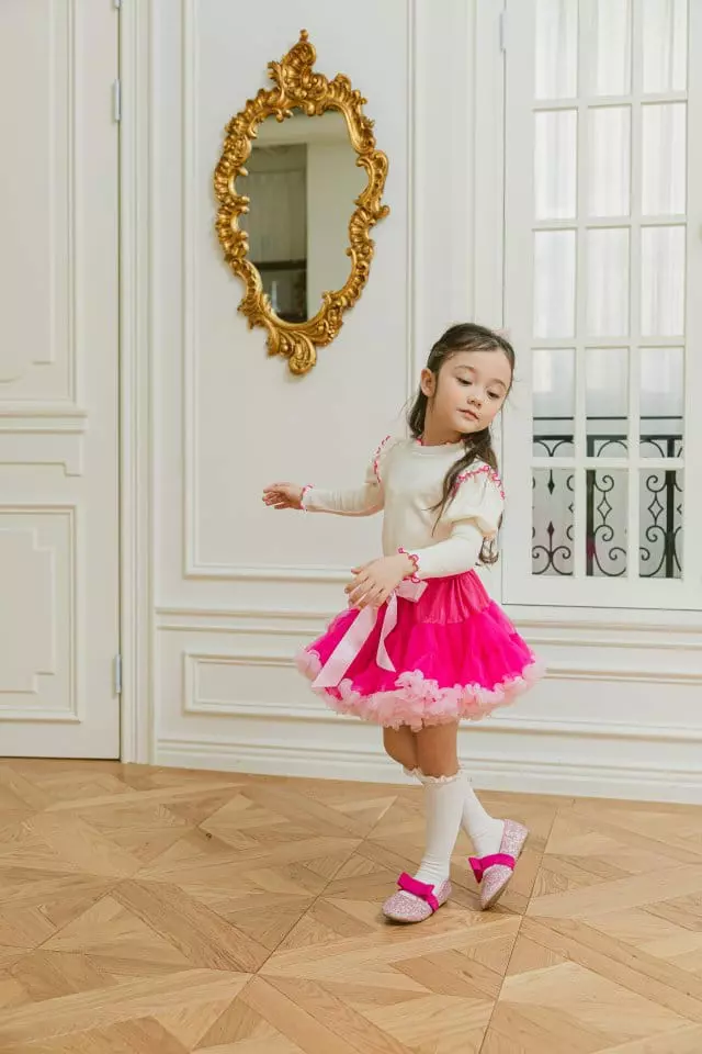 Pink Berry - Korean Children Fashion - #prettylittlegirls - Cherrry Blossom Tutu Skirt - 5