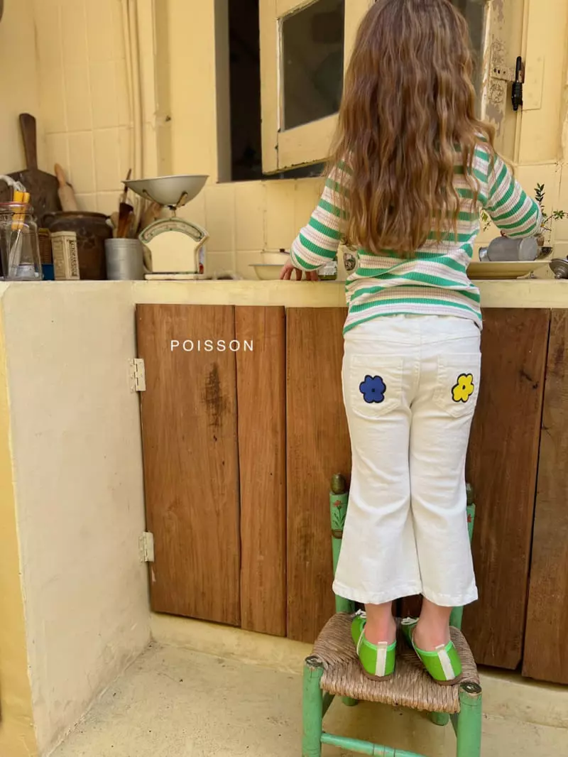 Poisson - Korean Children Fashion - #Kfashion4kids - Button Stripes Tee - 7