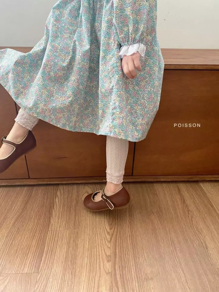Poisson - Korean Children Fashion - #childofig - Lace Leggings - 6