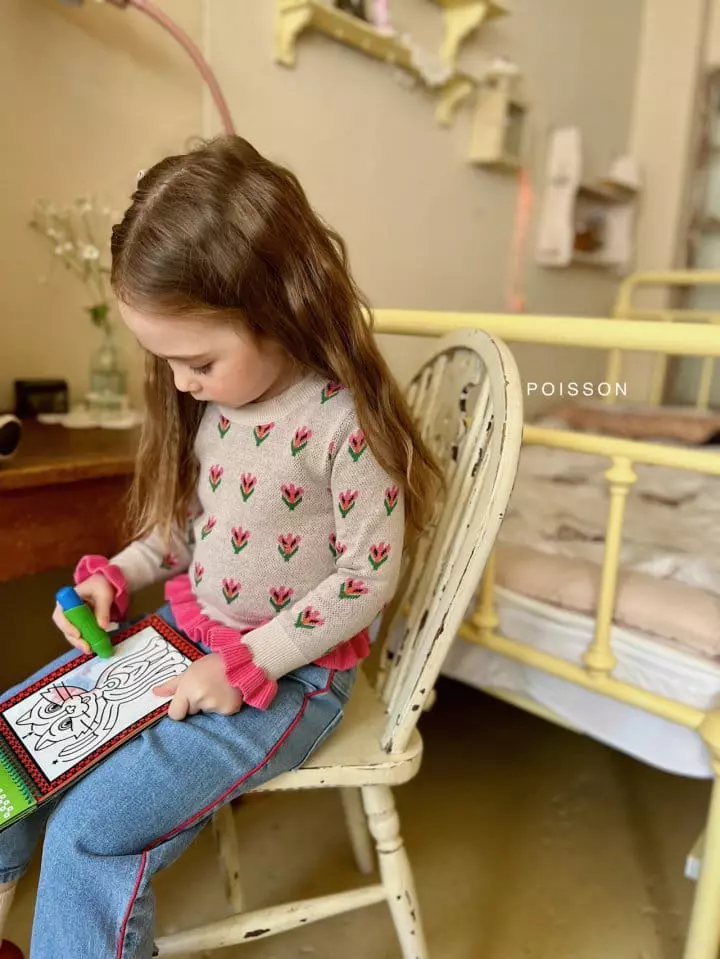 Poisson - Korean Children Fashion - #discoveringself - Tulip Knit Tee - 12