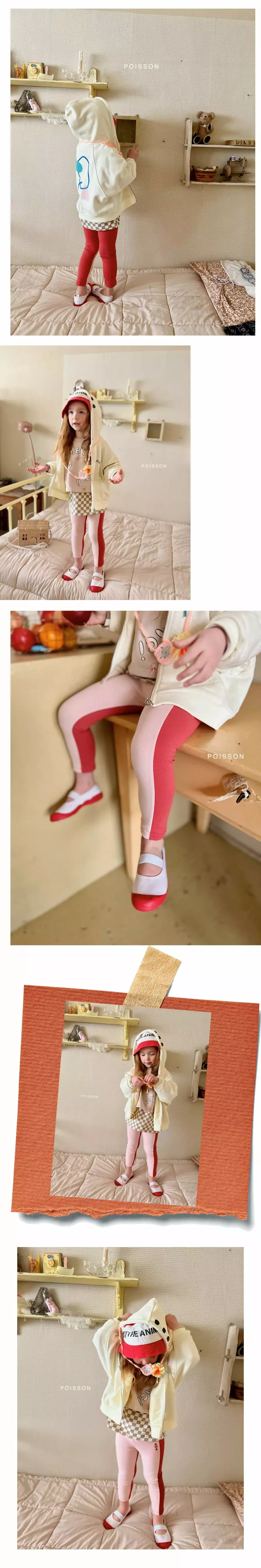 Poisson - Korean Children Fashion - #kidsstore - Half Leggings - 6