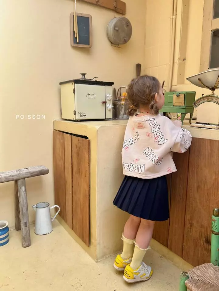 Poisson - Korean Children Fashion - #kidzfashiontrend - 23 Merci Sweatshirt - 12