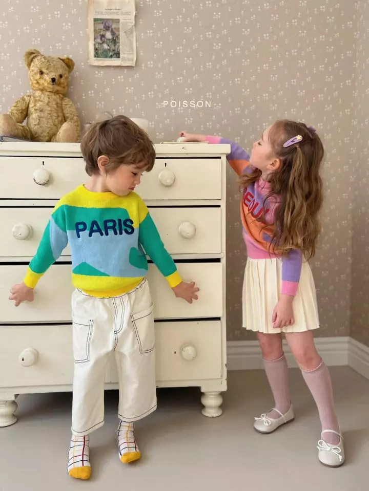 Poisson - Korean Children Fashion - #kidzfashiontrend - Stitch Pants - 9