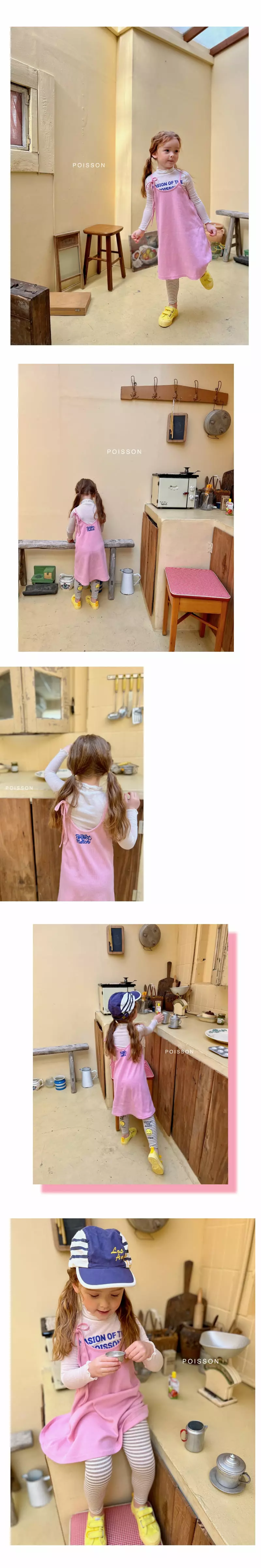 Poisson - Korean Children Fashion - #littlefashionista - Waffle One-piece - 2
