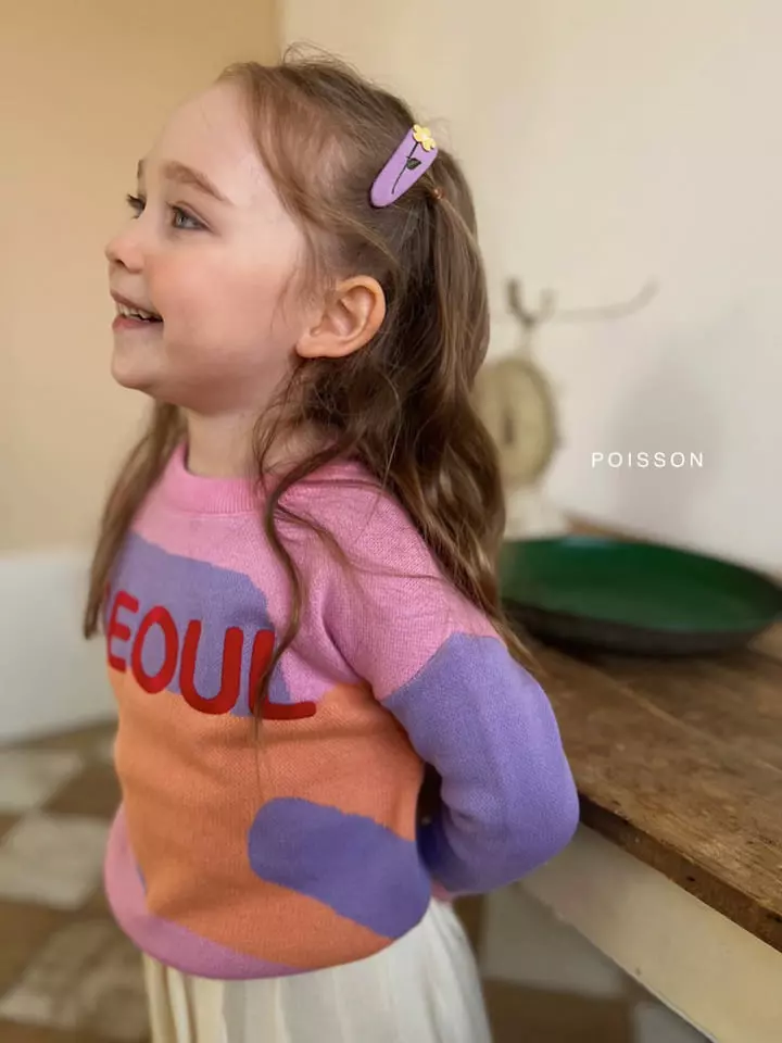 Poisson - Korean Children Fashion - #Kfashion4kids - Mix Knit Tee - 4