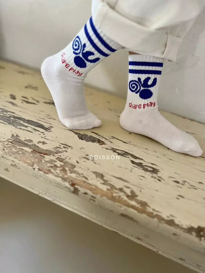 Poisson - Korean Children Fashion - #littlefashionista - Play Socks Set - 3